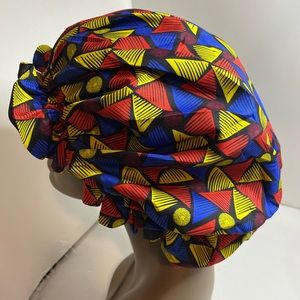 Double sides extra large satin bonnets